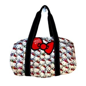 authentic vintage retro hello kitty Japan duffel bag cute kawaii